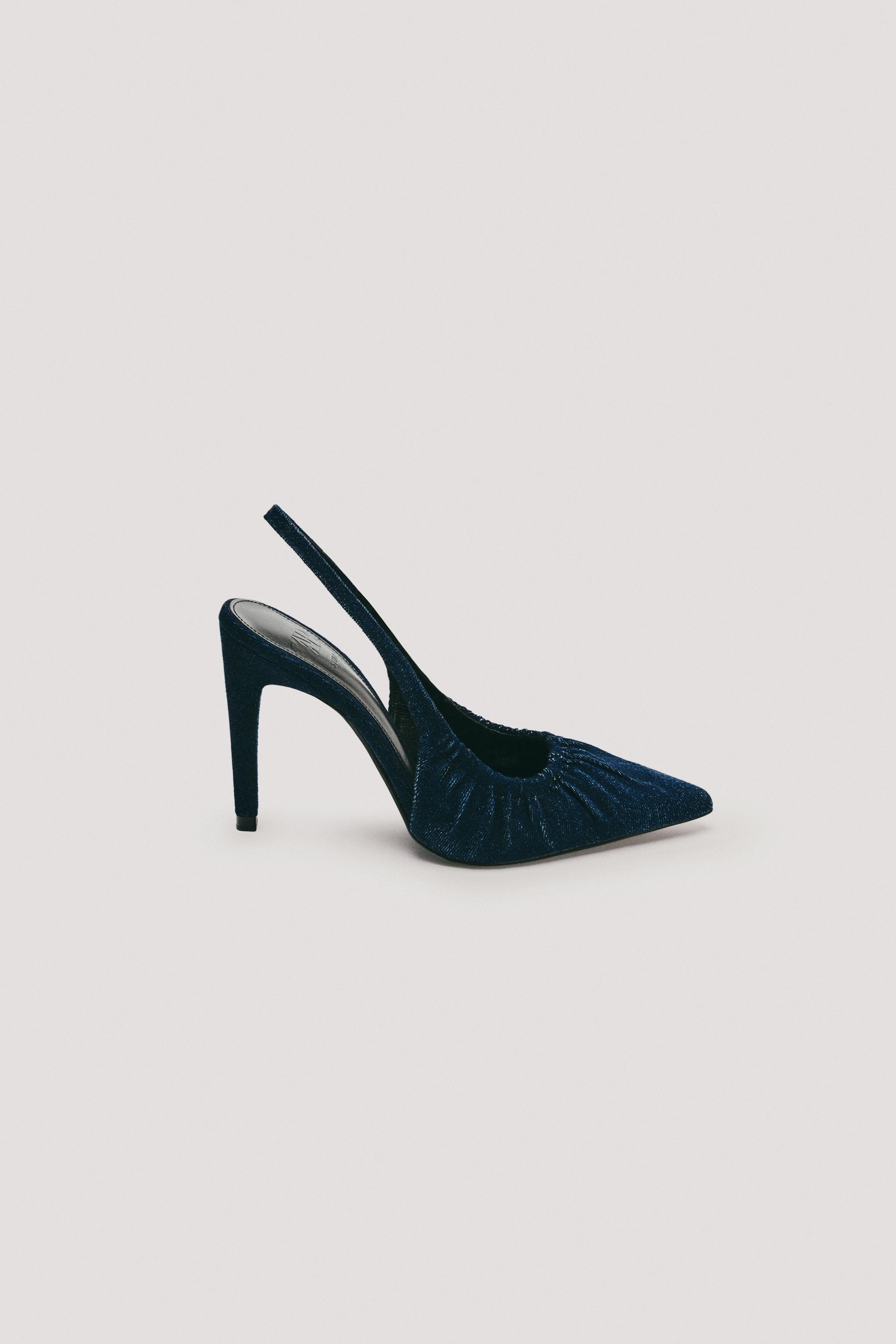 LIMITED EDITION DENIM SLINGBACK HEELS
